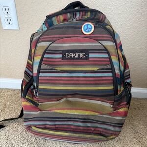 Dakine Striped Backpack with Multicolor Design